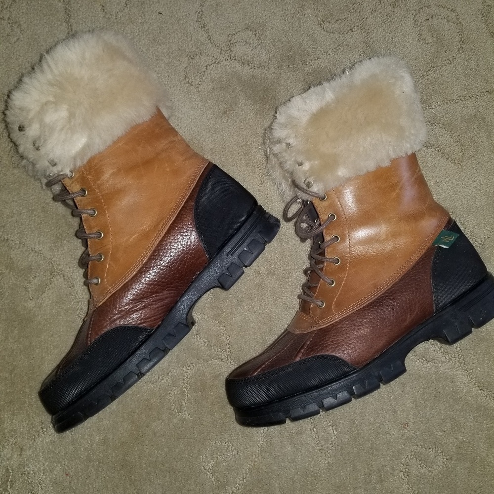 Fur lined boots